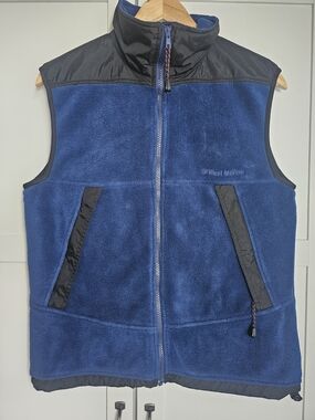 Men’s Navy Fleece Vest with Zip Front - West Marine